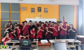 Mahasiswa SCU Hadir di SMK Nusaputera 1, Dukung Pembelajaran Kreatif Siswa DKV