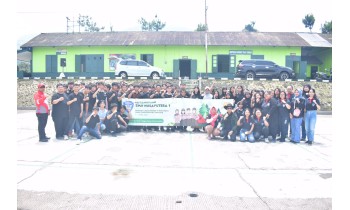 Membentuk Karakter Disiplin, SMK Nusaputera 1 Gelar Kepramukaan di Barak TNI
