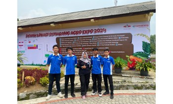 Tim TKJ SMK Nusaputera 1 Tampilkan APENTA di Semarang Agro Expo 2024